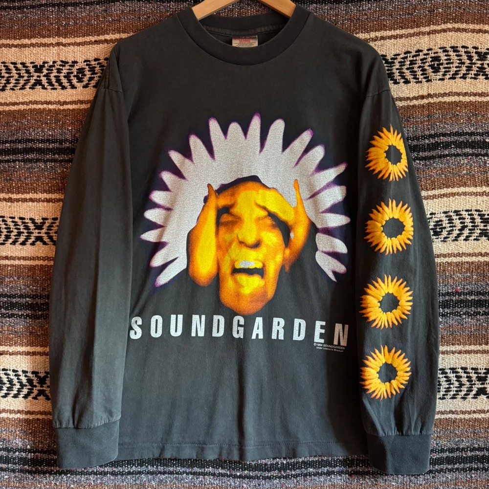 Soundgarden Black Hole Sun Long Sleeve Shirt Large Reprint Band Tee
